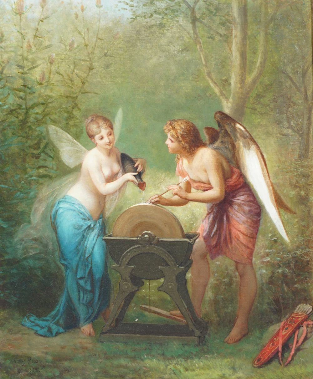 Angeli che affilano le frecce